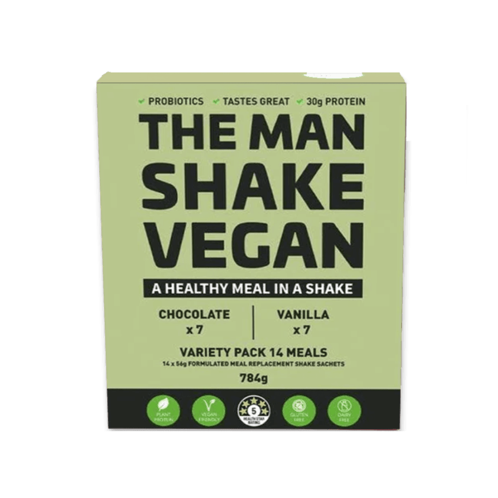 The Man Shake Vegan Variety 14 Pack