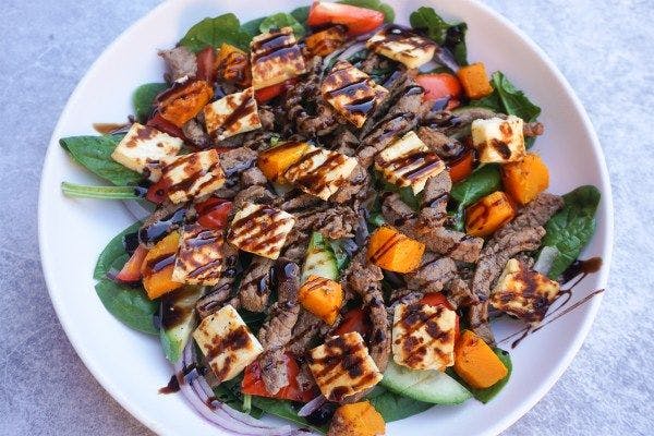 Beef & Halloumi Salad