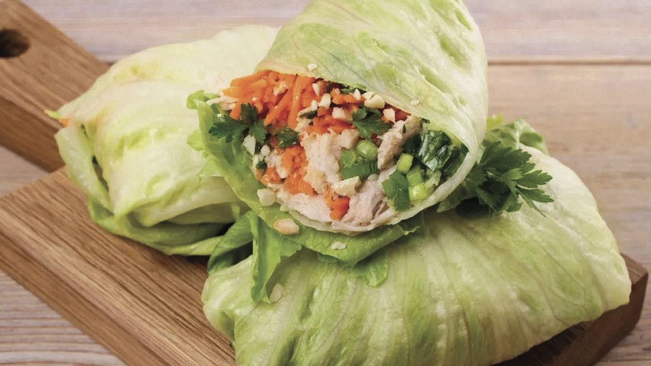 Thai Chicken Lettuce Wraps