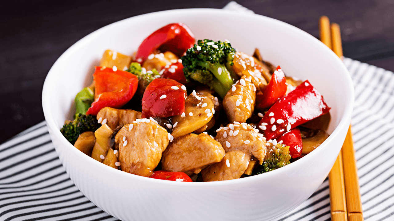 Satay Chicken & Broccoli Stir fry 