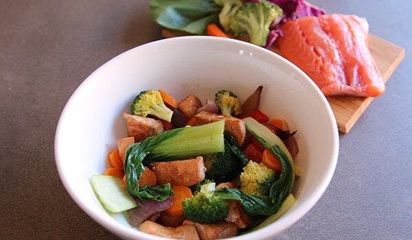 Salmon Ginger Stir-Fry