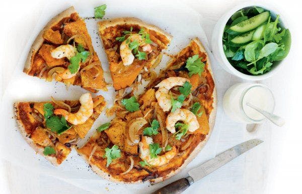 Prawn & Pumpkin Pizza