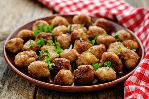 Chicken Meatball Salad